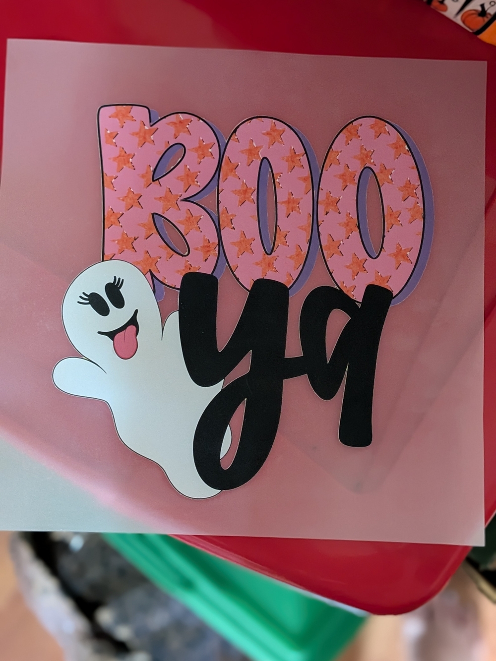 Gilded Intent Pink & Black 'BOO YA' Short Sleeve Tee